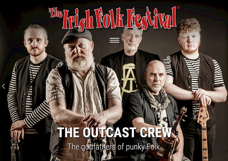 Webdesign Referenz: Irish Folk Festival Website von Indihar.Art